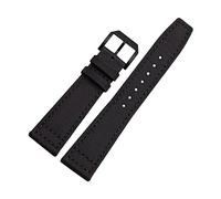 XEIJAYI Watch straps,20/21/22mm Multiple Colors Stainless Steel Pin Clasp Waterproof Skin Friendly Nylon Watchband with Installation Tools(Black-Black,22mm)
