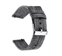 XEIJAYI Watch straps,20/22mm Men Women Colorful Thickened Canvas Woven Watchband Pin Clasp Anti-sweat Skin Friendly Watch Strap(Gray,22mm)
