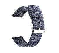 XEIJAYI Watch straps,20/22mm Men Women Colorful Thickened Canvas Woven Watchband Pin Clasp Anti-sweat Skin Friendly Watch Strap(Blue,20mm)