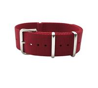 XEIJAYI Watch straps,20/22mm Pin Buckle Casual Nylon Watch Strap Mechanical Watches Sport Watchband Replacement(Red,22mm)