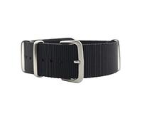 XEIJAYI Watch straps,20/22mm Pin Buckle Casual Nylon Watch Strap Mechanical Watches Sport Watchband Replacement(Black,20mm)