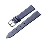 XEIJAYI Watch straps,6/8/10/12/13/14/15/16/17/18/20/22/24mm Thin Flat Grain Women Genuine Leather Watch Band Replacement Quartz Watch Accessories(Navy Blue,20mm)