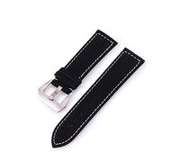 XEIJAYI Watch straps,Leather Watchbands Watch Accessories18mm/20mm/22mm/24mm Watch Strap(Black,24mm)