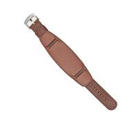 XEIJAYI Watch straps,Nylon Watchband Leather Strap 18mm 20mm 22mm 24mm Stainless Steel Watch Accessories for Men Woman Watch Band(Brown,24mm)
