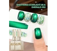 XEJAYI 2 uds 15ml juego de esmaltes de uñas de Gel de ojo de gato verde, Gel de uñas de remojo LED UV, semipermanente, Gel de Arte de uñas de calidad de salón DIY posuixingguang06-202