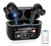 Xeletu Auriculares con traductor AI Traductor 3 en 1 164 idiomas ANC ENC Reducción de ruido Traductor en tiempo real Auriculares Traducción simultánea bidireccional para viajes Aprendizaje iOS Android