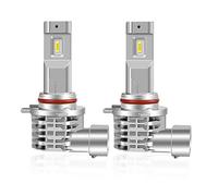 XELORD Bombillas Hir2 9012 LED Coche Faro 6500k Blanco LED Lámparas,Reemplazo De Luz Halógena y Faros De Xenón(2 bombillas)