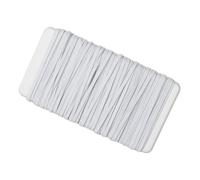 Xelsluthe Cinta elástica blanca de 3 mm, para costura, 21 metros, goma elástica para pantalones, goma elástica para gorros, goma ancha para bragas, goma de lavandería, para manualidades, ropa, gomas