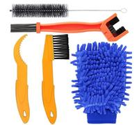 Xemnys Kit de cepillo de limpieza para bicicleta, limpiador de cadena de bicicleta, accesorios de motocicleta, herramienta de limpieza múltiple para bicicleta de montaña, motocicleta y cadena de