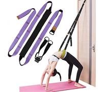 XEMZ Yoga Fitness Correa de Estiramiento - Espalda Ayuda Entrenamiento, Mejorar la Cintura de la Pierna Espalda flexibilidad, Puerta flexibilidad Correa de Estiramiento, Pilates Ballet,Púrpura Claro