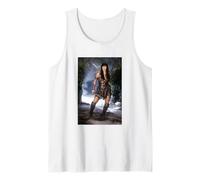 Xena Guerrera Princesa Lucy Lawless por Michael Grecco Camiseta sin Mangas