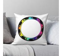 Xena Warrior Princess Rainbow Chakram - Funda de almohada cuadrada de poliéster y lino, terciopelo, con cremallera, decorativa, para el hogar