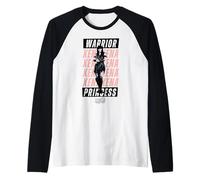 Xena: Warrior Princess Text Stack Camiseta Manga Raglan