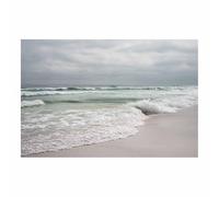 XENIOU Cuadro Paisajes Bailang Aguas Bajas con vistas al mar impresión en lienzo, cuadros decoracion, Salon para Dormitorio, Baño(Multicolore-80x120cm Sin marco