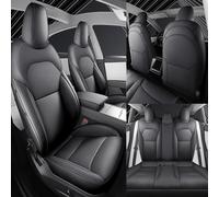 XENITE Coche del Personalización Fundas Asiento Cuero, para Tesla Model 3 Highland 2024 Car Seat Cover Sets Full Juegos Cubreasientos Protector Accesorios Interior,Blackstyle