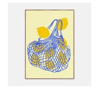 XENITE Cuadro sobre Lienzo Impresión Moderna De Limón, Arte De Pared, Cartel De Cítricos, Pintura Impresa para Cocina, Sala De Estar, Decoración del Hogar(21x30cm)