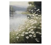 XENITE Cuadro sobre Lienzo Póster con Impresión Natural De Primavera Rústica Retro, Vistas, Lienzo, Pintura, Paisaje, Arte De Pared, Imagen para Decoración del Hogar(J,40X50cm)