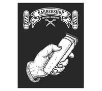 XENITE Cuadro sobre Lienzo Póster Vintage De Peluquería, Corte De Pelo, Afeitado De Barba, Arte, Impresión, Lienzo, Pintura, Arte De Pared, Imágenes, Decoración De Peluquería(K,20X30cm)