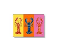 XENITE Cuadro sobre Lienzo Pósteres De Animales Marinos, Sardinas, Langostas Y Peces Colores, Impresión Minimalista,Arte Pared para Sala Estar, Decoración Moderna del Hogar(Metro,30x40cm)