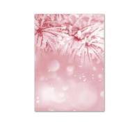 XENITE Cuadro sobre Lienzo Pósteres De Muñeco De Nieve De Invierno De Navidad Rosa, Impresiones Artísticas De Pared, Estética, Pintura En Lienzo para Sala De Estar Decoración(J,40x50cm)