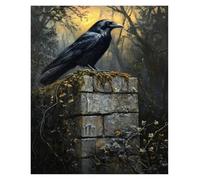 XENITE Cuadro sobre Lienzo Pósteres E Impresiones Vintage De Polilla, Zorro, Lobo, Cisne, Cuervo, Ciervo, Búho, Libro, Seta, Lienzo Estético Rústico, Arte De Pared, Decoración(H,30x40cm)