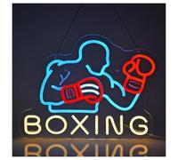 XENITE Luces Art Decoration Christmas BOXEO LED NEÓN, Neón LED Regulable Alimentado Por USB, Gimnasio Para Entusiastas Del Boxeo, Sala De Juegos 41x31cm