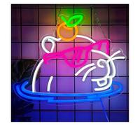 XENITE Luces Art Decoration Christmas Carpincho Letrero De Neón USB Regulable LED Para Dormitorio, Sala Estar, Club, Bar, Hombre, Cueva, Fiesta, Decoración Pared, 12.2x14.57in