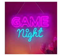 XENITE Luces Art Decoration Christmas Game Night Letrero De Neón Con Luz Alimentada Por USB Para Decoración De Pared Para Zona De Juegos Man Cave Club Party 40cm×27.8cm
