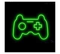 XENITE Luces Art Decoration Christmas Gamepad LED Luces De Neón Decoración De Pared Controlador De Juegos Cartel Colgante Dormitorio Fiesta Den De Los Hombres(Orange,Blue,Green,Silver,Black,35cm)