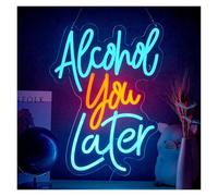 XENITE Luces Art Decoration Christmas Letrero De Neón Alcohol You Latercon Luz LED Regulable Por USB Para Cerveza, Bar, Restaurante, Hogar, Pub, Taberna, Fiesta, Club, Tienda 38X29cm