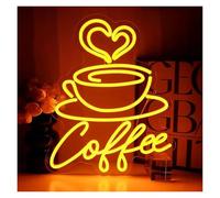 XENITE Luces Art Decoration Christmas Letrero De Neón Coffee Luces Regulables USB Para Bar, Estación, Cafetería, Tienda, Cocina, Decoración Fiesta En Casa 11.8x14.47in