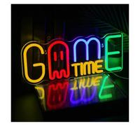 XENITE Luces Art Decoration Christmas Letrero De Neón Game Time luces Regulables USB Para Habitación, Decoración Dormitorio Para Adolescentes Y Niños, Pared Cumpleaños 15.94x6.14in