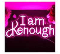 XENITE Luces Art Decoration Christmas Letrero De Neón I Am Kenoughpara Decoración Pared, Con Luces LED Regulables, Ideal Para Dormitorio, Bar, Casa, Club, Fiesta, Hotel 41.5x20cm