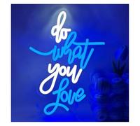XENITE Luces Art Decoration Christmas Letrero De Neón LED Do What You Love USB Regulable Para Sala Juegos, Dormitorio, Bar, Estar, Decoración Pared Para Fiesta Cumpleaños 17x13.6in