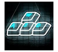 XENITE Luces Art Decoration Christmas Letrero De Neón Para Juegos, Teclado, Luces LED Regulables USB Para Adolescentes, Sala, Decoración Dormitorio Cueva Hombre, 16x10.9in