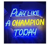 XENITE Luces Art Decoration Christmas Letrero De Neón Play Like A Champion Today Con Luz LED Regulable Para Decoración De Pared En Residencias Universitarias, Clubes, 40.5cmx29cm
