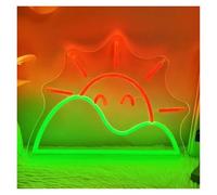 XENITE Luces Art Decoration Christmas Letrero De Neón Sunrise Regulable Para Fiesta, Tienda, Sala De Juegos, Decoración De Pared Para Habitación De Niños, 15x12inch