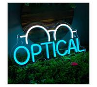 XENITE Luces Art Decoration Christmas Letreros De Neón Con Gafas Ópticas, Alimentados Por USB, Brillo Ajustable, Luces De Neón Adecuadas Para Decoración De Tiendas 42cmx19cm