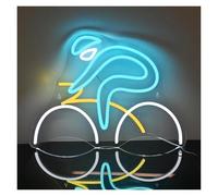 XENITE Luces Art Decoration Christmas Neón De Ciclismo, Sala Para Deportistas, Gimnasio, Espacio Temático Al Aire Libre 31x42cm