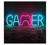XENITE Luces Art Decoration Christmas Neón LED Gamer, Dormitorio, Salón, Sala De Juegos, Bar, Club De Deportes Electrónicos 40x12cm