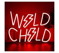 XENITE Luces Art Decoration Christmas Wild Child Letrero De Neón Luz LED Regulable Para Sala De Juegos Dormitorio Sala De Estar Bar Fiesta Decoración Artística De Pared 15.75inx11.26in