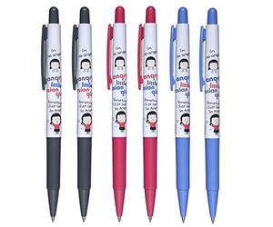 Xeno Angry Little Asian Girl - Bolígrafo de punta de bola (0,5 mm, tinta de viscosidad)