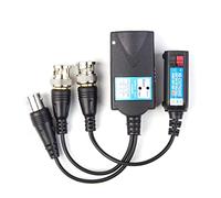 Xenocam Mini CCTV BNC HD CVI/TVI/AHD/CVBS HD Receptor de vídeo activo Balun Conector de alimentación (1080P 400M) 5MP HD-CVI/TVI/AHD Transmisor Balun de vídeo 1 par