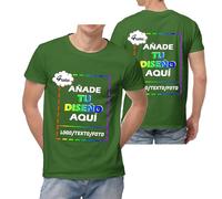 Xenorith Camiseta Personalizadas para Hombre y Mujer - CREA tu Propia Camisetas Personalizado, Camiseta Personalizable con Texto, Logo, Foto, Camisetas Divertidas, Ajuste Unisex Regalos