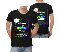 Xenorith Camiseta Personalizadas para Hombre y Mujer - CREA tu Propia Camisetas Personalizado, Camiseta Personalizable con Texto, Logo, Foto, Camisetas Divertidas, Ajuste Unisex Regalos