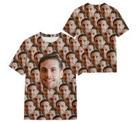 Xenorith Camisetas Personalizadas para Hombre y Mujer - Impresión de Camisetas Personalizado, Añade Foto,Texto, Logo,CREA tu Propia Camisa de Pareja Divertidas-Idea de Regalo