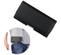 XENQITO 1 funda horizontal con clip, riñonera cinturón Baiyian, portafono de piel cover, porta smartphone con clip para móvil, riñonera de viaje con dinero