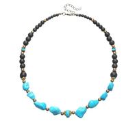 XENQITO 1 Piezas Collar Surfista Hombre con Cuentas De Coco, Collar Perlas Hombre, Joyas De Playa Hechas a Mano, Cadena De Surfistas con Cuentas De Madera Impermeables, Rosario(Azul)
