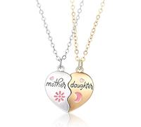 XENQITO 2 Pcs Collares de la Amistad para 2 Niñas, BFF Collares Magnéticos con Colgante, Best Friends Collares, San Valentín Joyería de Amistad para Mujeres Niñas Madres Amigos Hermanas