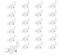 XENQITO 24 Unidades de Soportes para Estantes con 24 tornillos, Soportes para Estantes, para Como pieza de Repuesto para Soporte de Estante IKEA PAX, KOMPLEMENT Soporte de Suelo Blanco